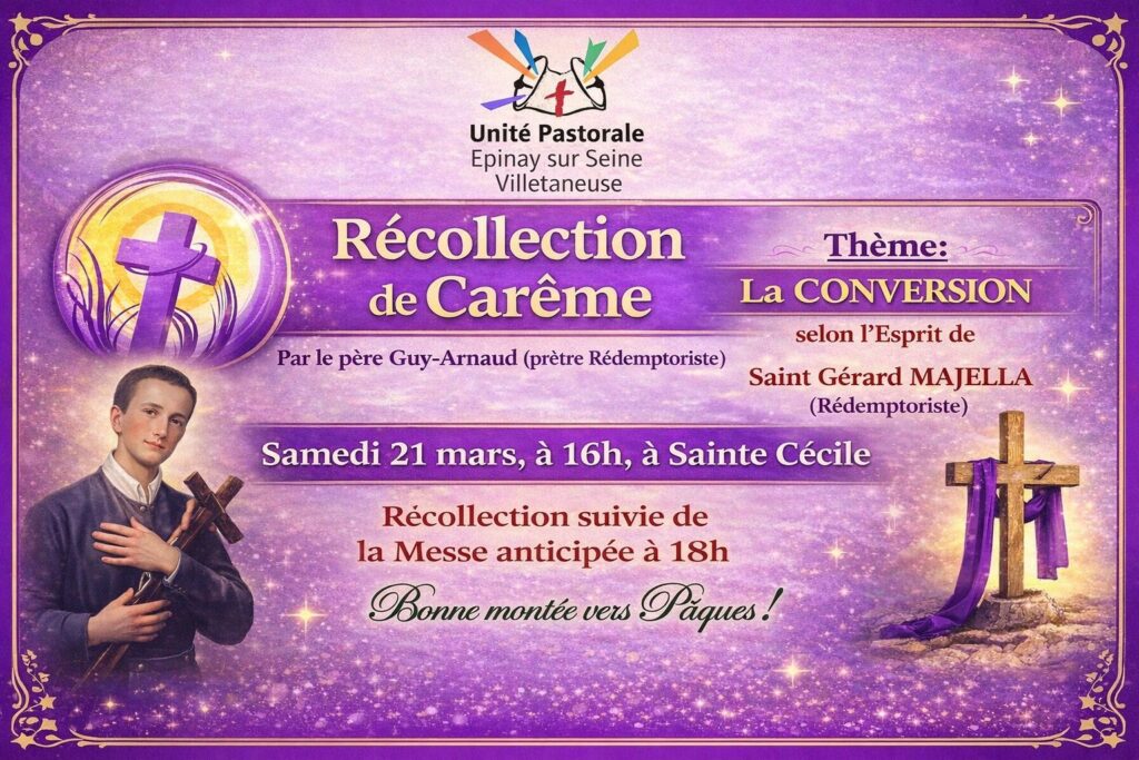 Tous ensemble pour la Récollection de Carême