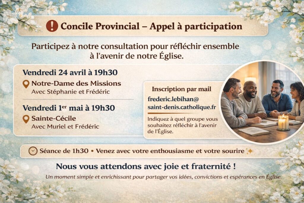 Concile Provincial – Construisons l’Église ensemble