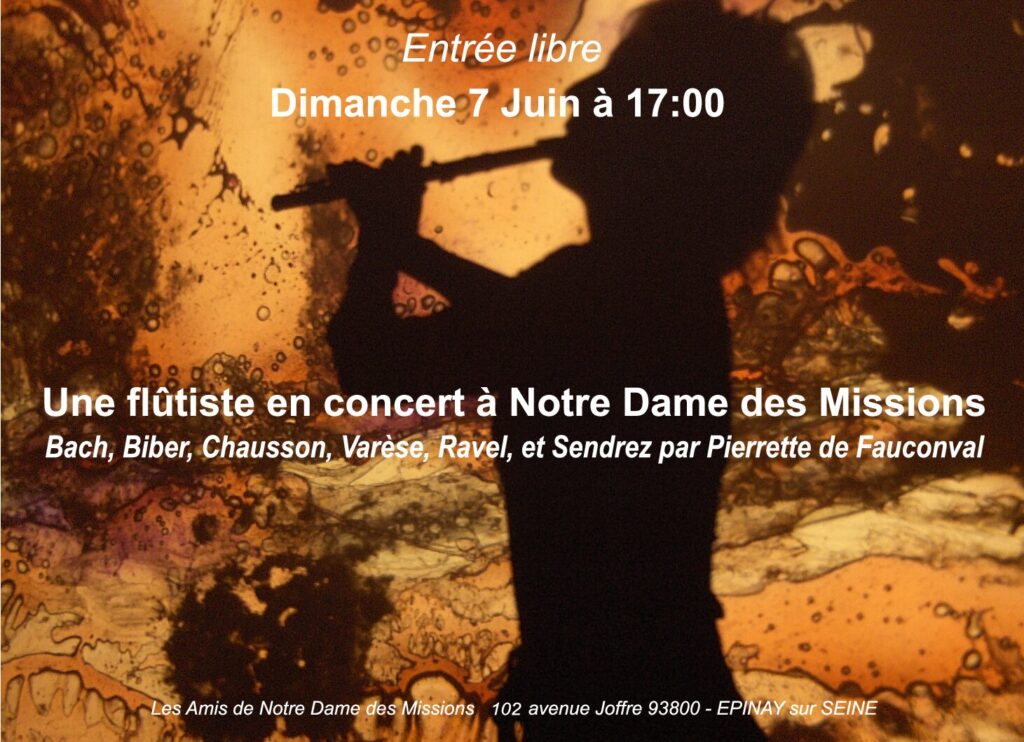 Concert de flûte à Notre Dame des Missions